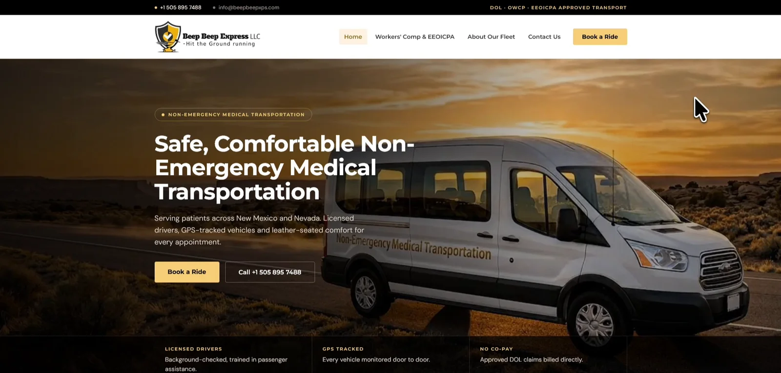 Beep Beep Express website