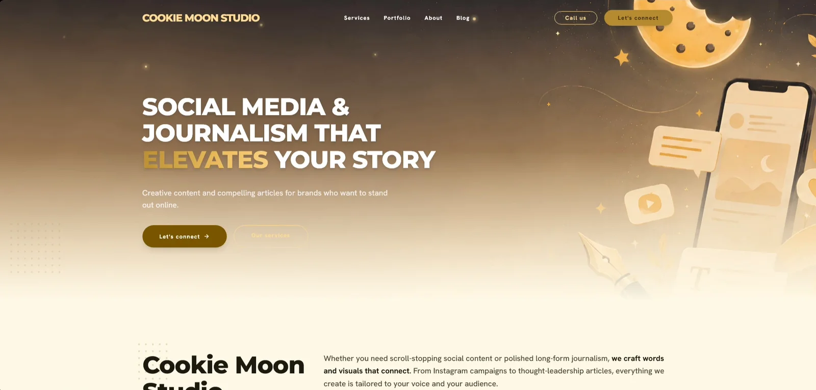 Social Media & Journalism Studio website